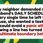 Neighbor’s Demand for Husband’s Daily Schedule Triggers Ultimate Boundary Battle